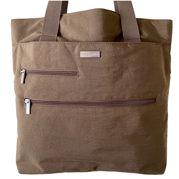 EUC Baggallini Special Edition Brown Nylon Tote - Picture 3 of 10